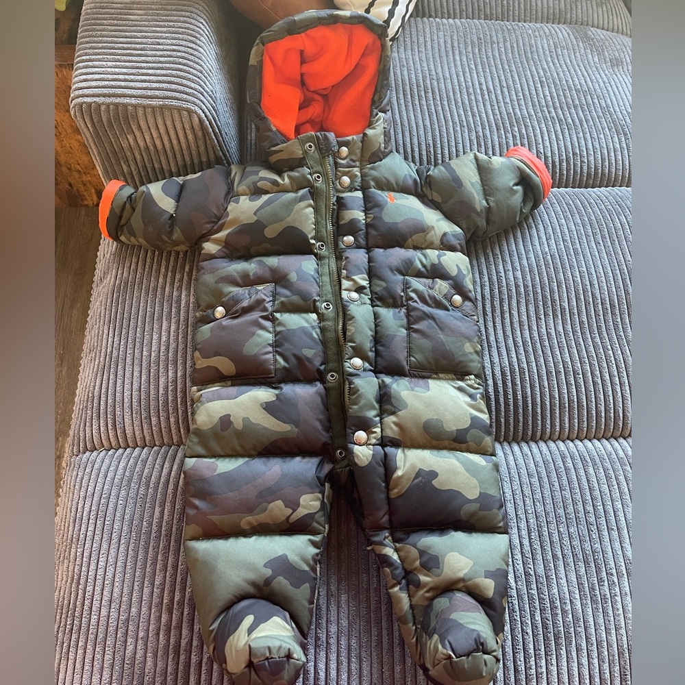 Green army fatigue-Ralph Lauren Snow Suit